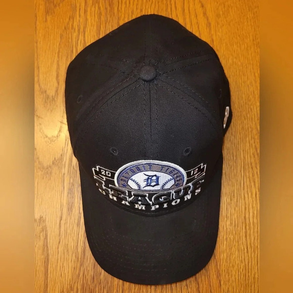 Detroit Tigers MLB 2012 League Champions med-lrg Men's hat New Era Authentic cap - Picture 4 of 9